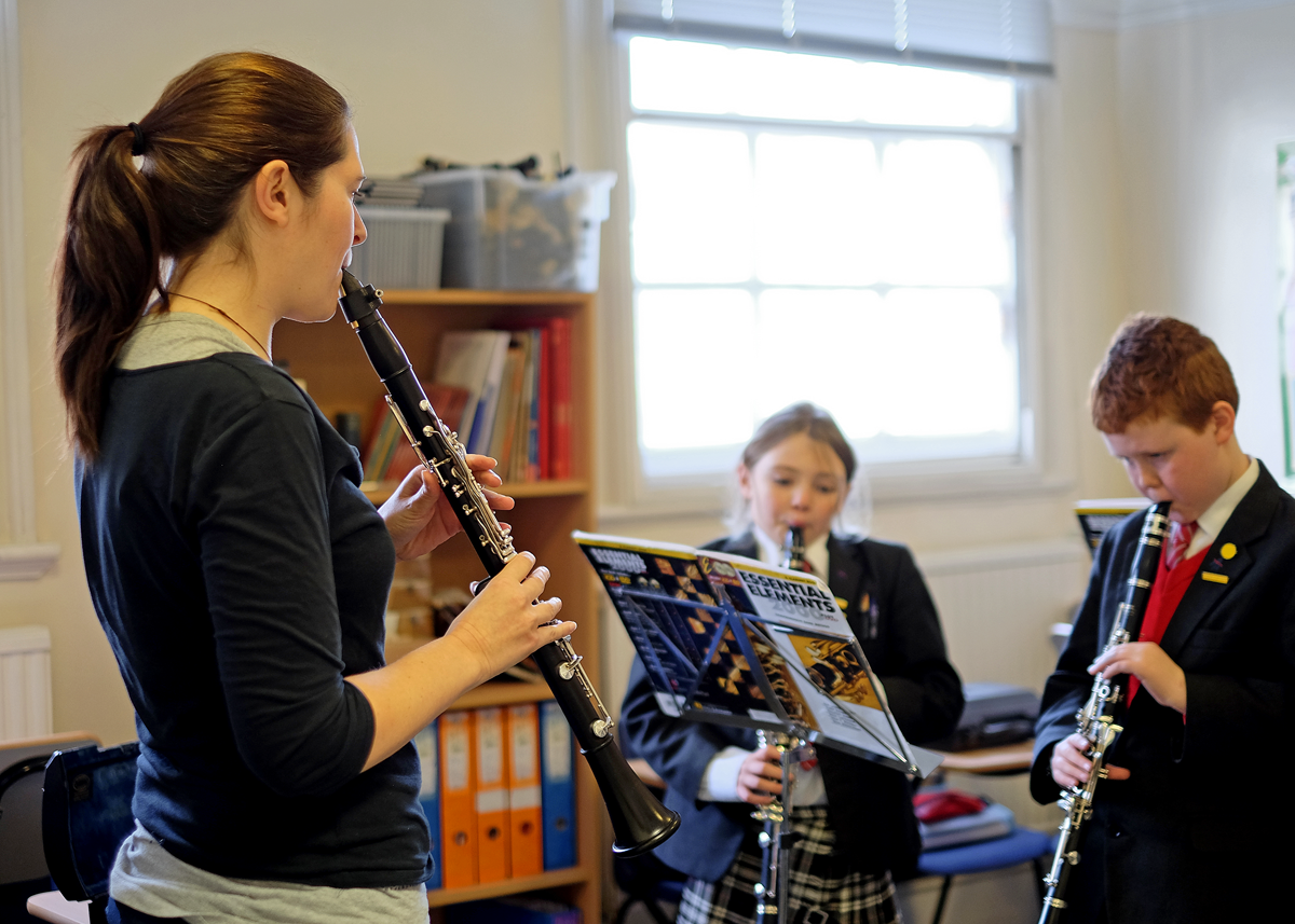 Abercorn School Clarinet Teacher Luisa Rosina - photography by Olivia Wild . Howarth of london