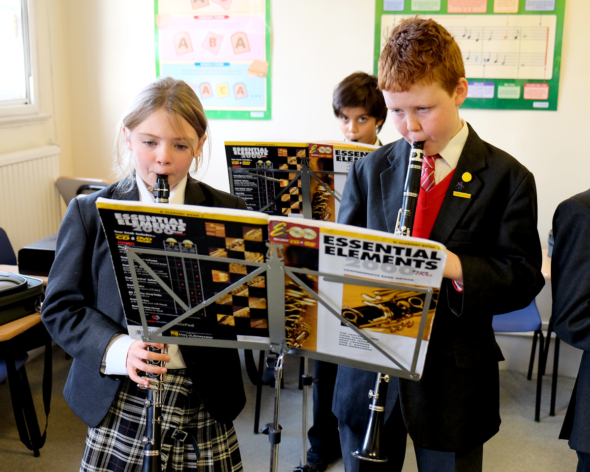 Abercorn School Clarinet Lessons. Photograph by Olivia Wild Howarth of London